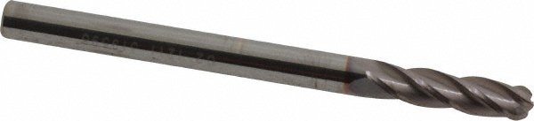 Hertel EG060012 Ball End Mill: 0.1875" Dia, 0.75" LOC, 4 Flute, Solid Carbide Image