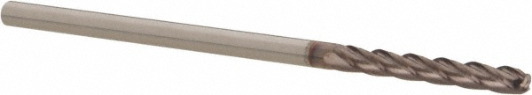 Hertel EG062008 Ball End Mill: 0.125" Dia, 1" LOC, 4 Flute, Solid Carbide Image