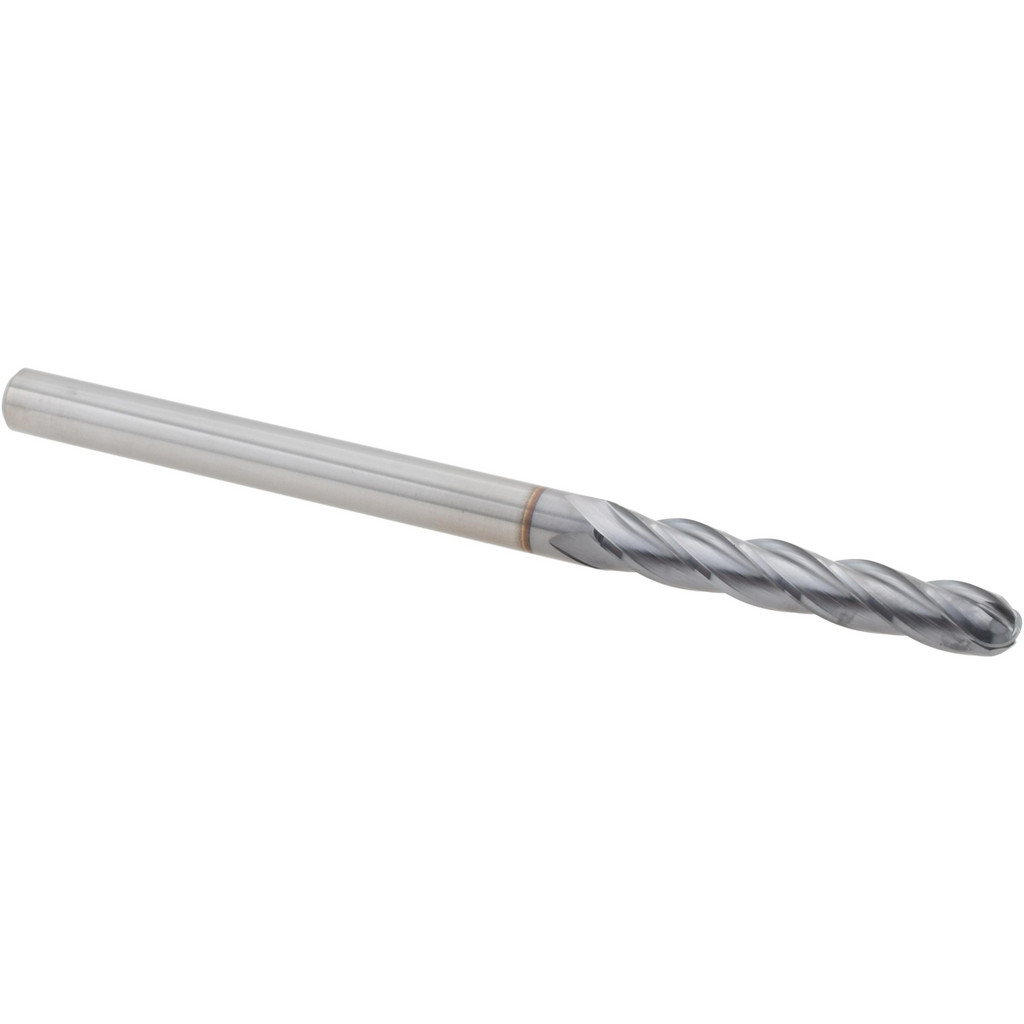 Hertel EG062012 Ball End Mill: 0.1875" Dia, 1.125" LOC, 4 Flute, Solid Carbide Image