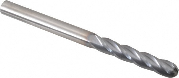 Hertel EG062020 Ball End Mill: 0.3125" Dia, 1.625" LOC, 4 Flute, Solid Carbide Image