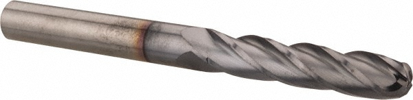 Hertel EG062024 Ball End Mill: 0.375" Dia, 1.75" LOC, 4 Flute, Solid Carbide Image