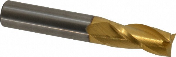 Hertel 750669 Square End Mill: 7/16 Dia, 1 LOC, 7/16 Shank Dia, 2-3/4 OAL, 3 Flutes, Solid Carbide Image