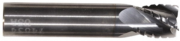 Hertel C430L6250-C4 Square End Mill: 5/8 Dia, 2-1/4 LOC, 5/8 Shank Dia, 5 OAL, 4 Flutes, Solid Carbide Image