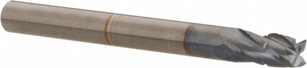 Hertel C430S1875-C4 Square End Mill: 3/16 Dia, 3/8 LOC, 3/16 Shank Dia, 2 OAL, 4 Flutes, Solid Carbide Image