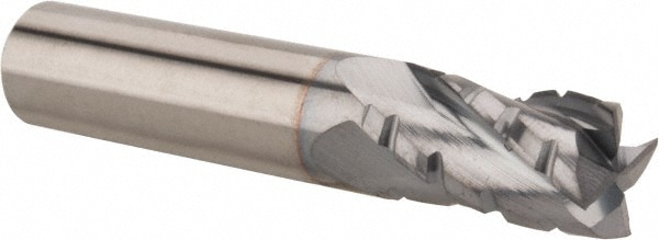 Hertel C430S3750-C4 Square End Mill: 3/8 Dia, 5/8 LOC, 3/8 Shank Dia, 2 OAL, 4 Flutes, Solid Carbide Image