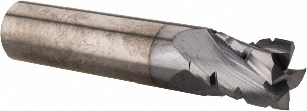 Hertel C430S5000-C4 Square End Mill: 1/2 Dia, 5/8 LOC, 1/2 Shank Dia, 2-1/2 OAL, 4 Flutes, Solid Carbide Image