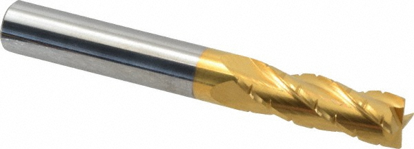 Hertel C430L3750-C1 Square End Mill: 3/8 Dia, 1-1/8 LOC, 3/8 Shank Dia, 3 OAL, 4 Flutes, Solid Carbide Image