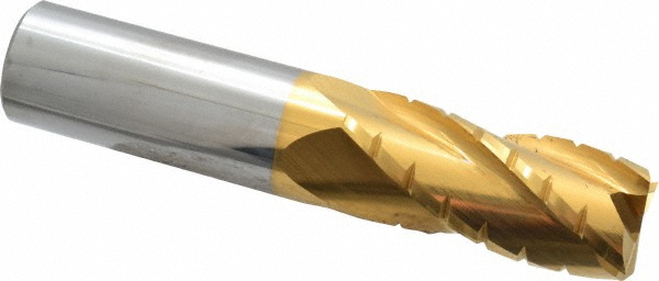 Hertel C430L1000-C1 Square End Mill: 1 Dia, 2-1/4 LOC, 1 Shank Dia, 5 OAL, 4 Flutes, Solid Carbide Image