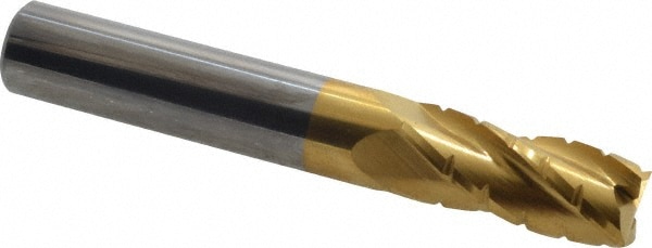 Hertel C430-3750-C1 Square End Mill: 3/8 Dia, 7/8 LOC, 3/8 Shank Dia, 2-1/2 OAL, 4 Flutes, Solid Carbide Image