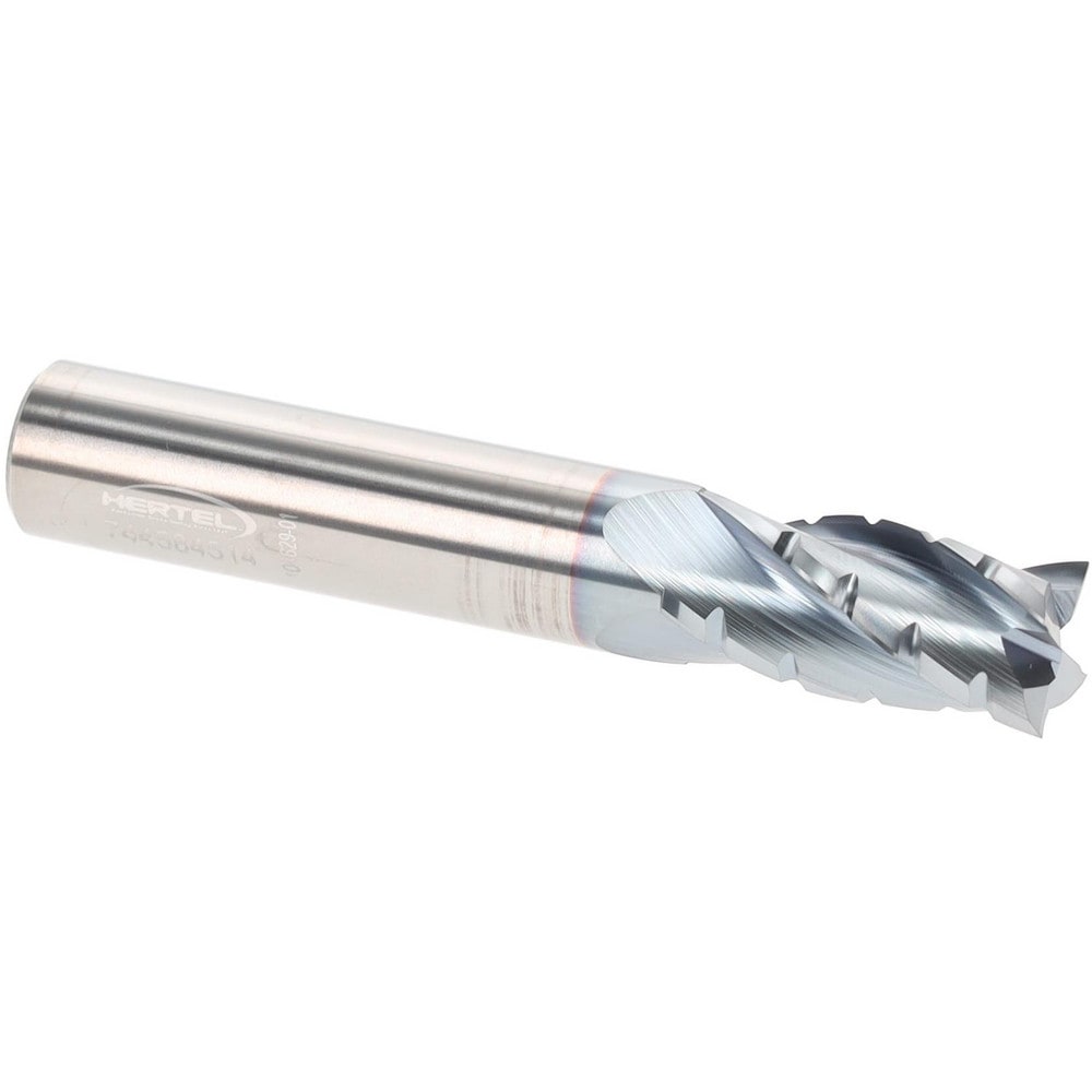 Hertel C430-5000-C4 Square End Mill: 1/2" Dia, 4 Flutes, 1" LOC, Solid Carbide Image