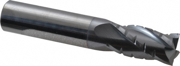 Hertel C430-6250-C4 Square End Mill: 5/8 Dia, 1-1/4 LOC, 5/8 Shank Dia, 3-1/2 OAL, 4 Flutes, Solid Carbide Image