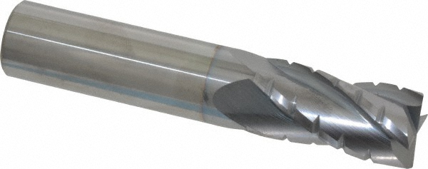 Hertel C430-7500-C4 Square End Mill: 3/4 Dia, 1-1/2 LOC, 3/4 Shank Dia, 4 OAL, 4 Flutes, Solid Carbide Image