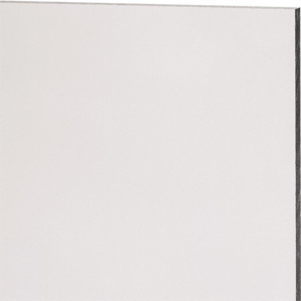 Made in USA - Plastic Sheet: Acrylic, 12″ Long, Clear - 63388722