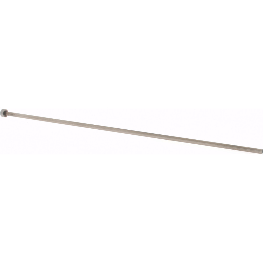 Straight Ejector Pin: 1/8" Pin Dia, 8" OAL, Steel