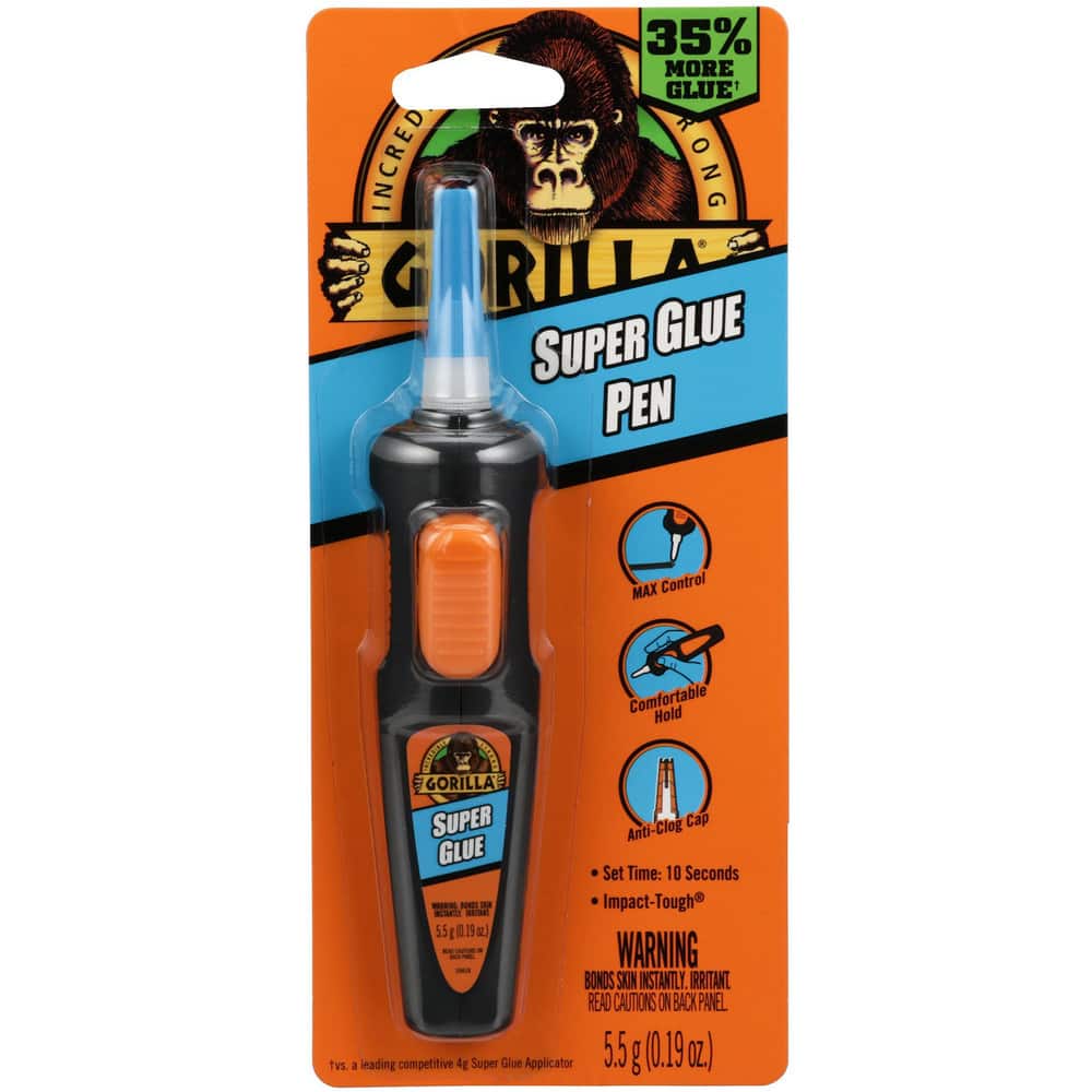 Glue; Glue Type: Super Glue ; Container Size: 5.5 g ; Container Type: Pen ; Working Time: Instant ; Color: Clear ; Full Cure Time (Hours): 24.00