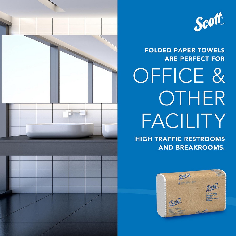 Scott - Scott Essential Professional 100% Recycled Fiber Standard Roll  Bathroom Tissue (13217), 2-ply, White - 74501107 - MSC Industrial Supply