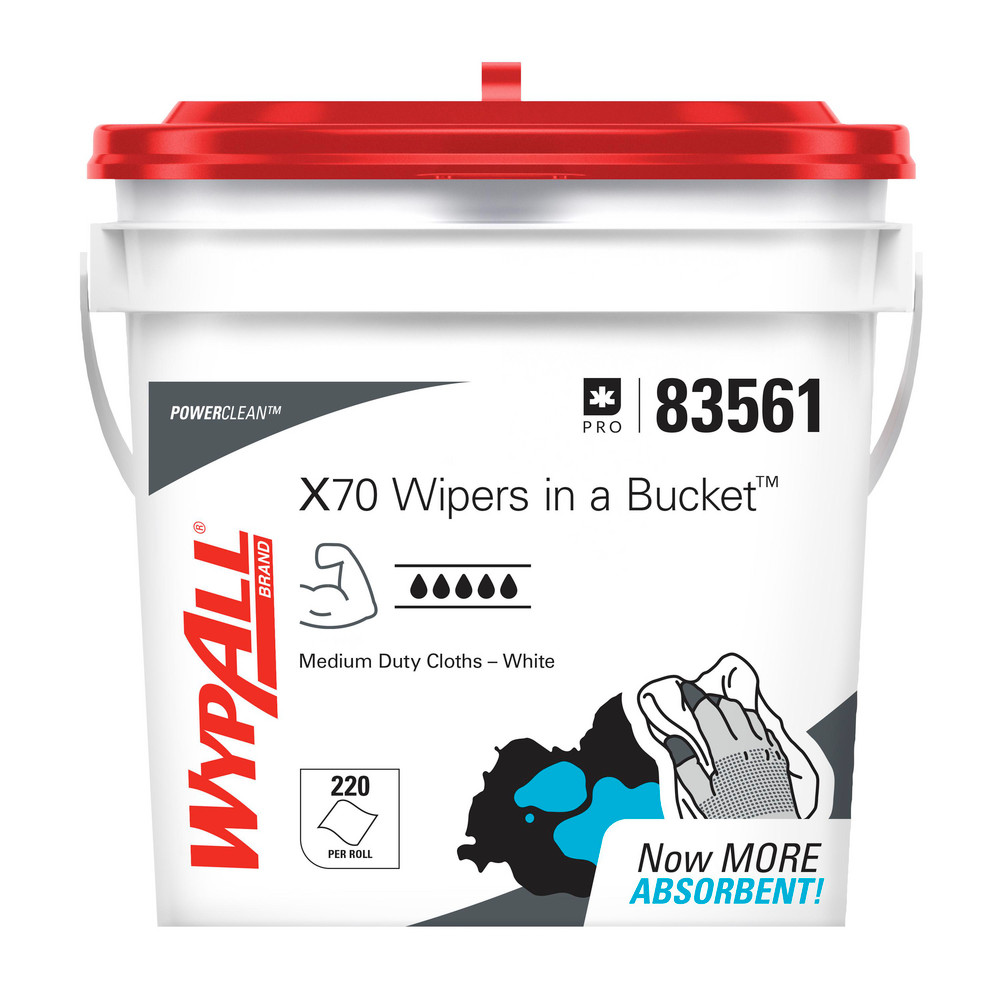 WypAll - PowerClean™ x70 Medium Duty Cloths (83561), Wipers in a