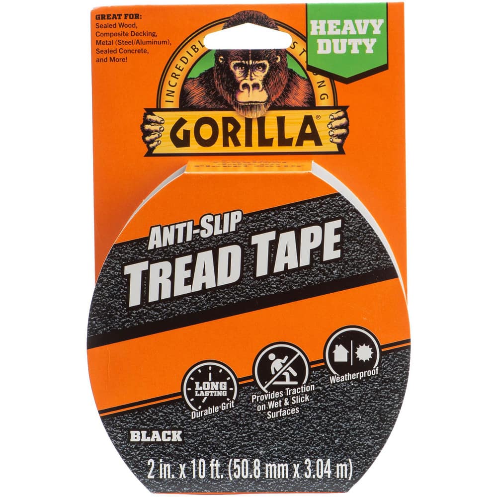 Grip Tape; Material Type: Polyvinylchloride ; Backing Type: Textured ; Adhesive Material: Acrylic ; Color: Black ; Thickness (mil): 0.1000 ; Width (Inch): 2