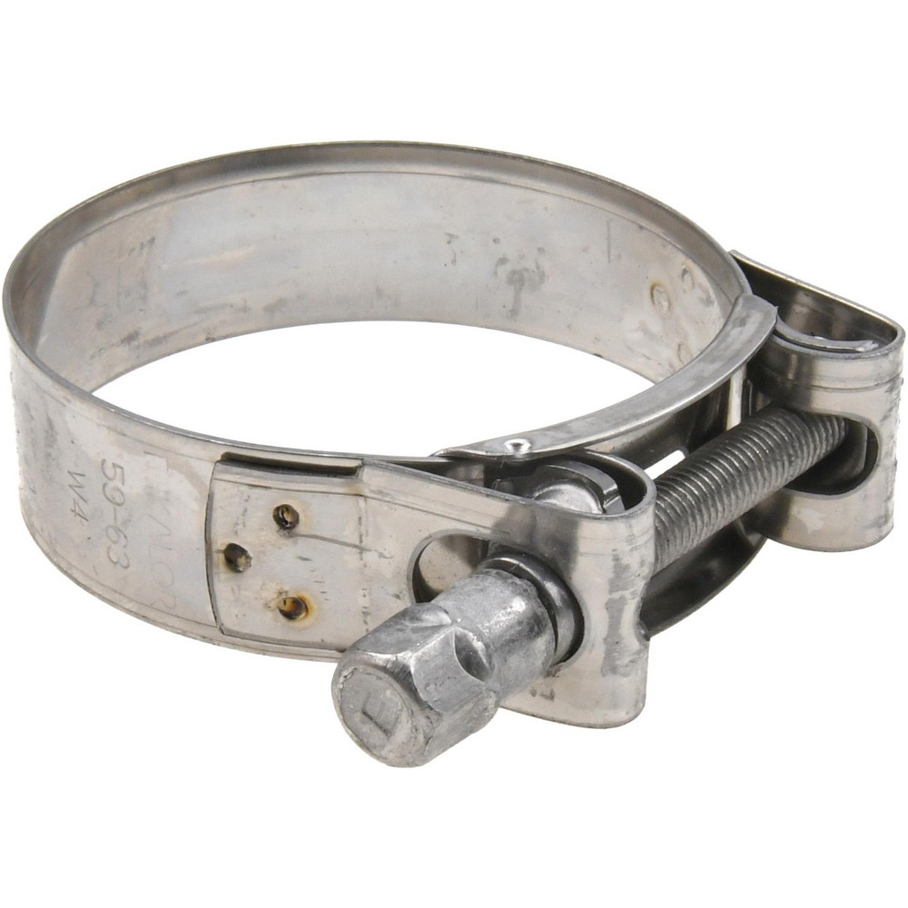 Photos - Tap / Valve / Fitting Mikalor | Supra W4 T-Bolt Hose Clamp: 2.32 to 2.48" Hose, 25/32" Wide, Stainless Steel - 2.32 to 2.48" Dia, Stainless Steel