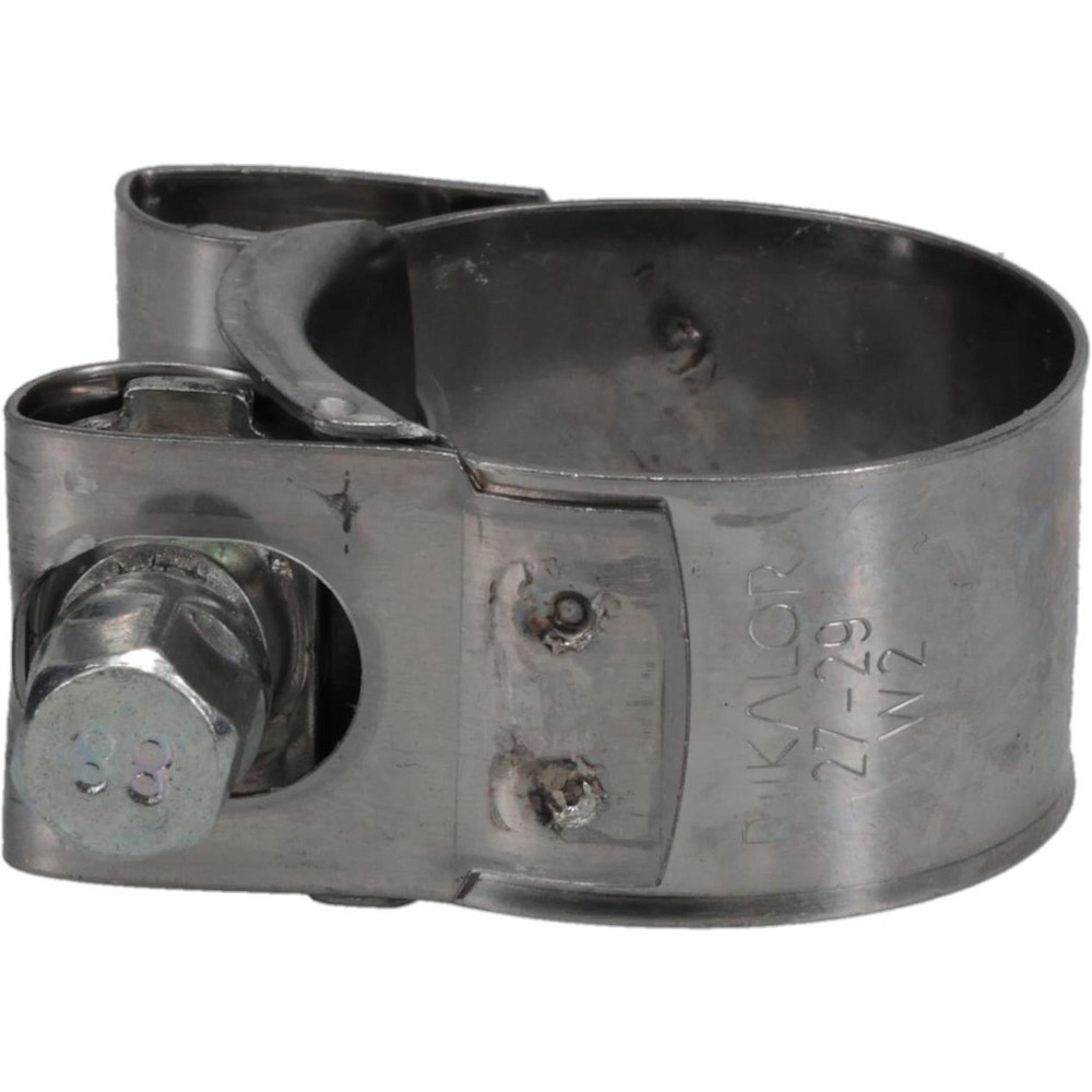 T-Bolt Hose Clamp: 1.06 to 1.14" Hose, 45/64" Wide, Stainless Steel