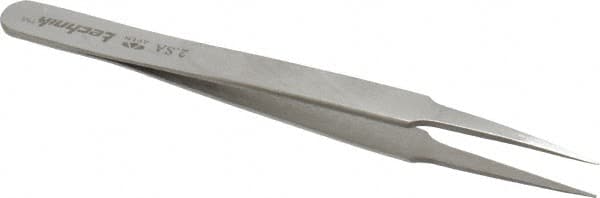Precision Tweezer: 2-SA, Stainless Steel, 4-3/4" OAL