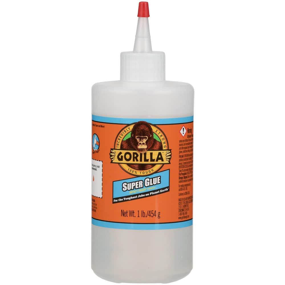 Glue; Glue Type: Super Glue ; Container Size: 1 lb ; Container Type: Squeeze Bottle ; Working Time: Instant ; Color: Clear ; Full Cure Time (Hours): 24.00