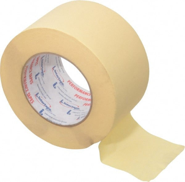 Intertape PG21..24 Masking Tape: 3" Wide, 60 yd Long, 7.3 mil Thick, Tan 