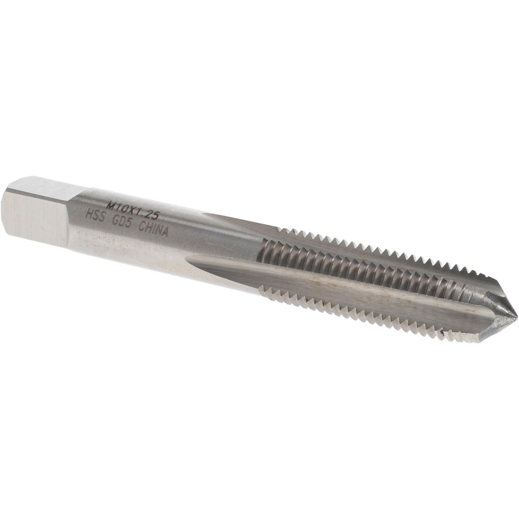 Titan USA - Straight Flute Tap: M10x1.25 Metric Fine, 4 Flute