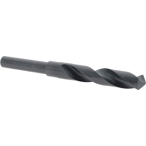 Cle-Line C20742 Reduced Shank Drill Bit: 21/32 Dia, 1/2 Shank Dia, 118 0, High Speed Steel 