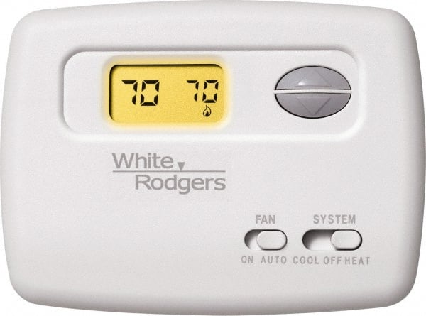 45 to 90°F, 1 Heat, 1 Cool, Digital Nonprogrammable Thermostat