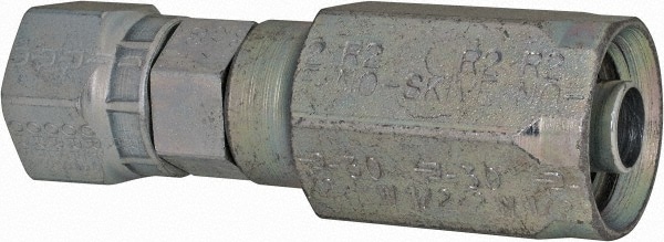 Parker 2JS30-8-8 Hydraulic Hose Female Seal-Lok Swivel Short Fitting: 8 mm, 13/16-16, 6,000 psi Image