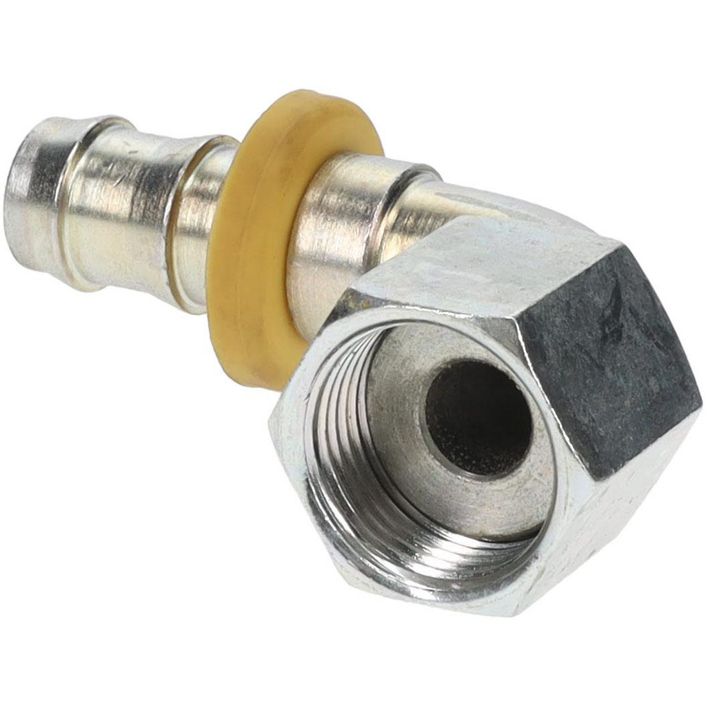 Parker 3J982-8-8 Hydraulic Hose Female Seal-Lok Swivel 90 &deg; Elbow: 0.5" ID, 8 mm, 13/16-16 Image