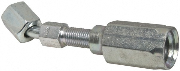 Parker 23730-4-4 Hydraulic Hose Short Drop Female JIC Swivel 45 ° Elbow: 0.25" ID, 4 mm, 7/16-20, 6,000 psi Image