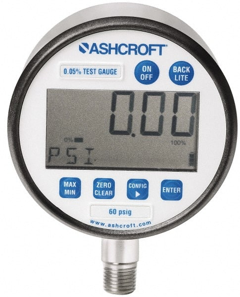 Ashcroft 0-5000 PSI Pressure Gauge Size 3 1/2  1/4" Lower Connection 3R3C 