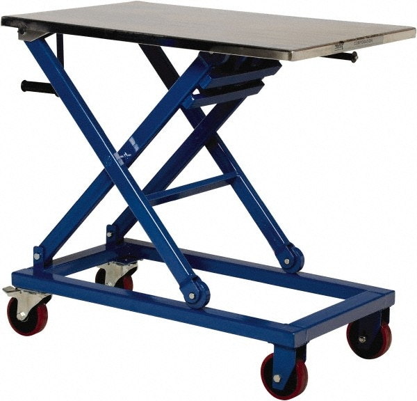 Vestil 660 Lb Capacity Manual Scissor Lift 74592809 Msc Industrial Supply