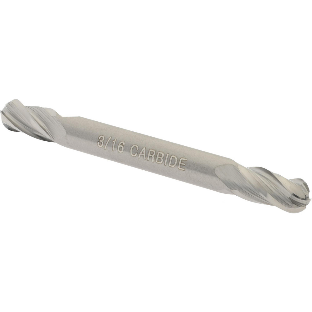 Hertel E5252012 Ball End Mill: 0.1875" Dia, 0.375" LOC, 4 Flute, Solid Carbide Image