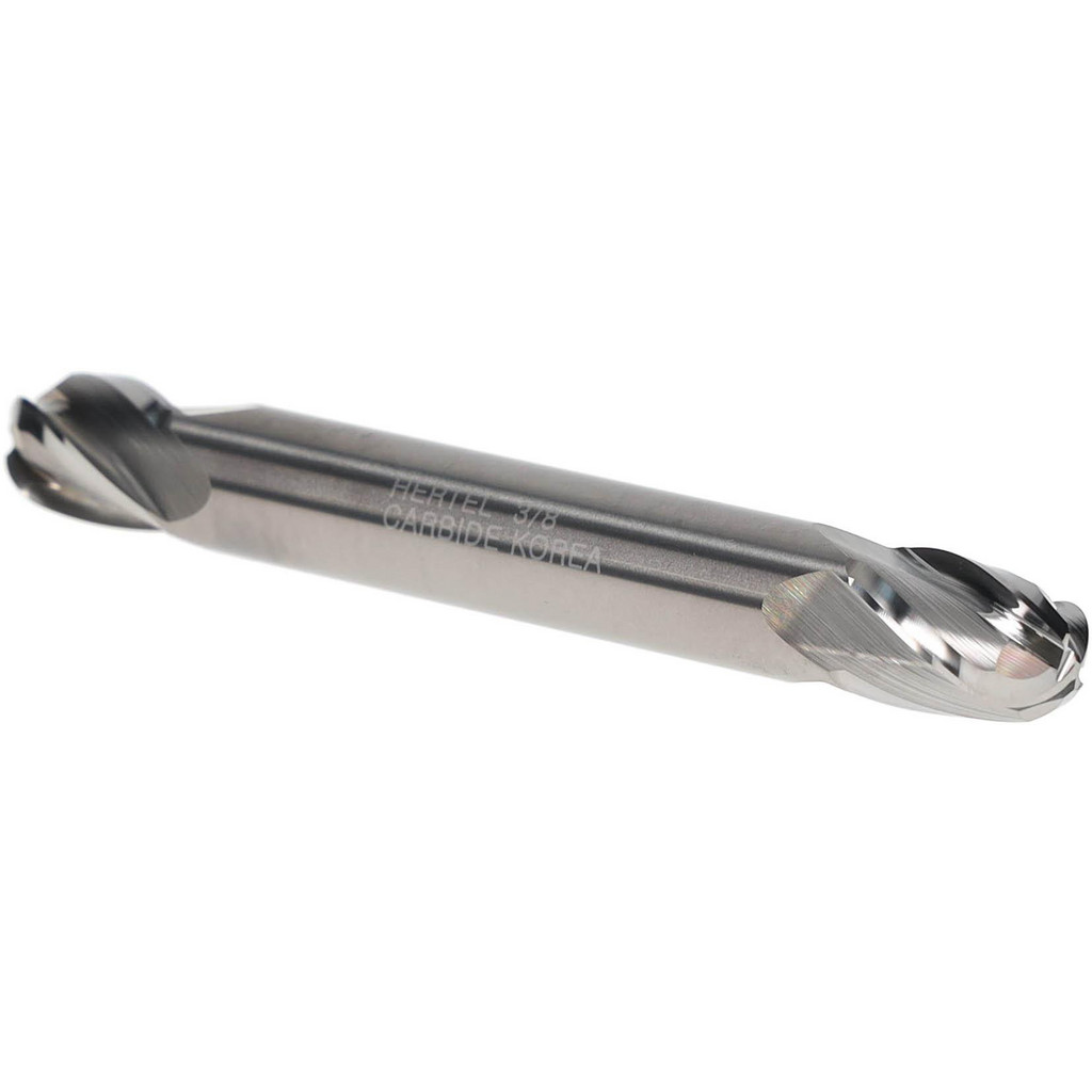 Hertel E599924425 Ball End Mill: 0.375" Dia, 0.5" LOC, 4 Flute, Solid Carbide Image