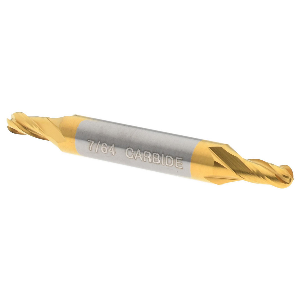 Hertel E699924553 Ball End Mill: 0.1094" Dia, 0.1875" LOC, 4 Flute, Solid Carbide Image