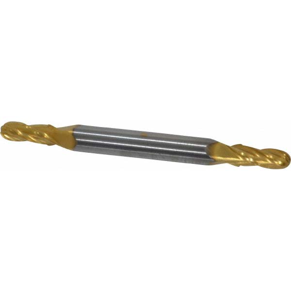 Hertel E699924414 Ball End Mill: 0.1406" Dia, 0.3125" LOC, 4 Flute, Solid Carbide Image