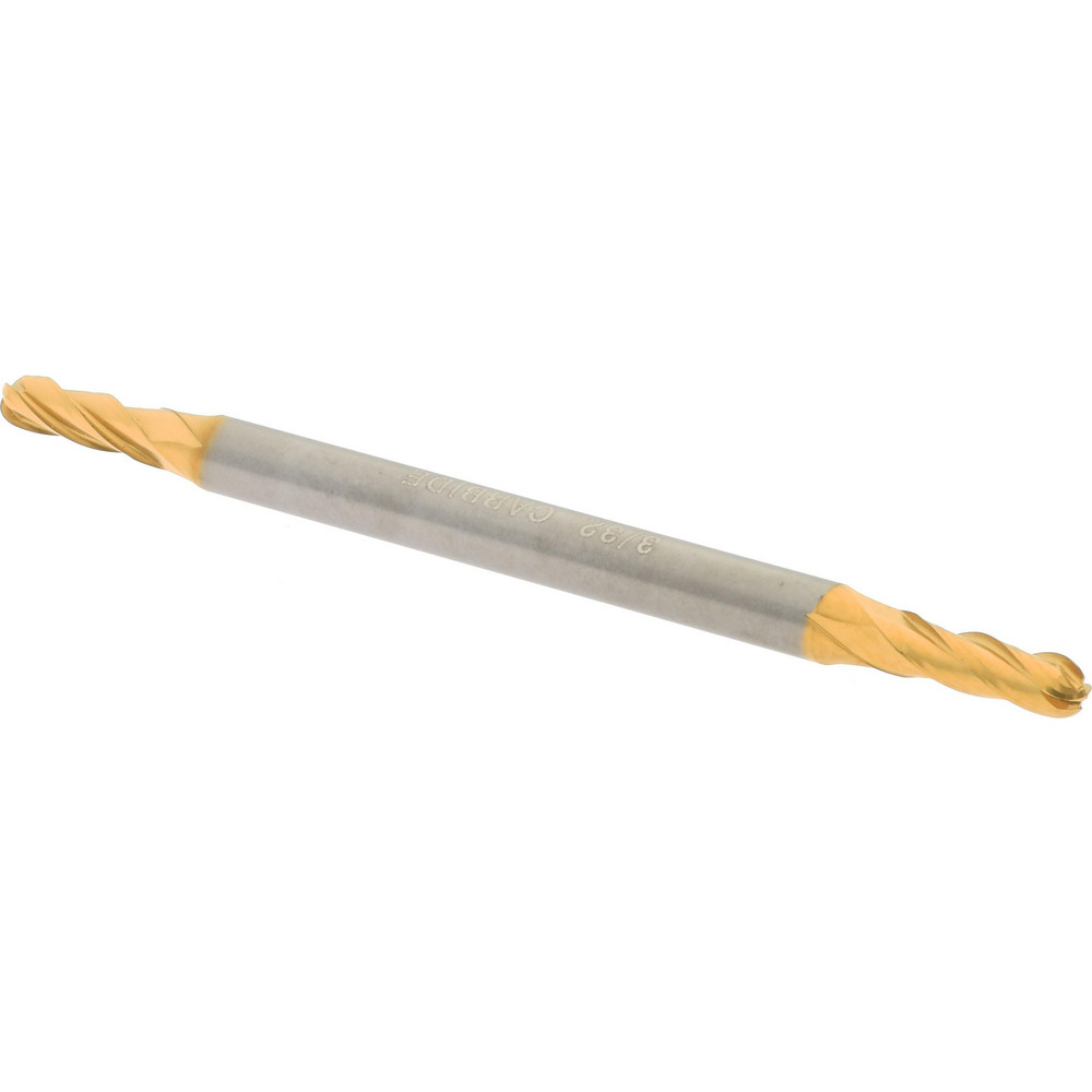 Hertel E699924432 Ball End Mill: 0.0938" Dia, 0.2813" LOC, 4 Flute, Solid Carbide Image