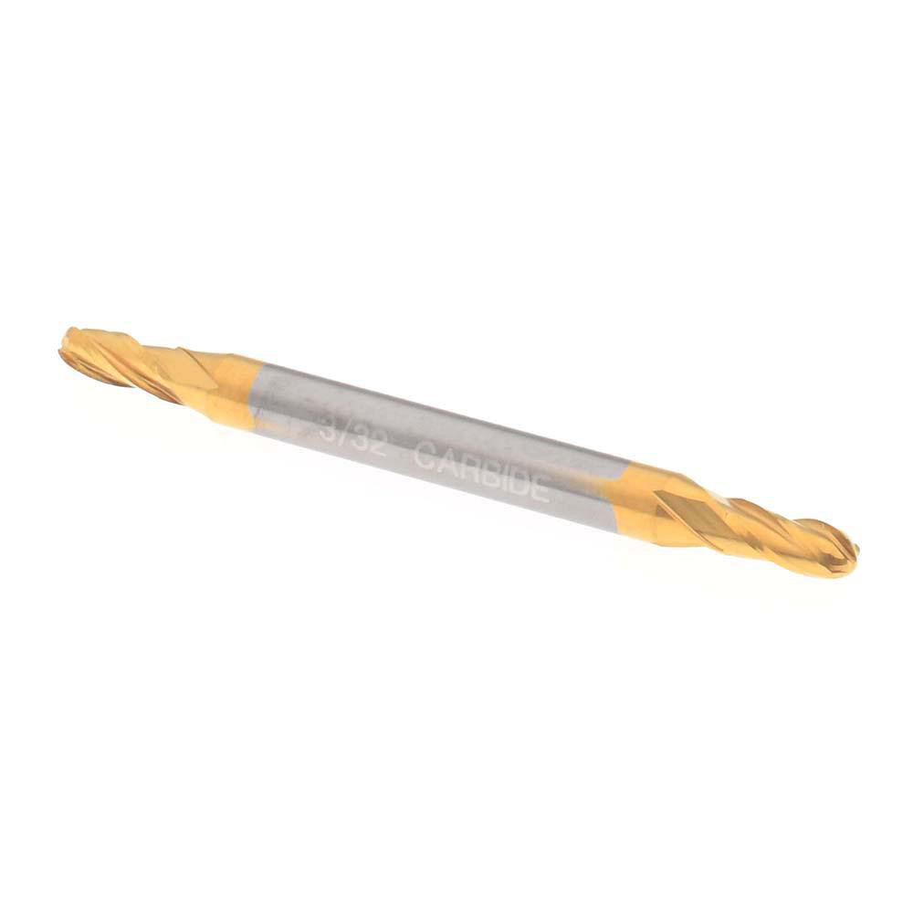 Hertel E699924409 Ball End Mill: 0.0938" Dia, 0.1875" LOC, 4 Flute, Solid Carbide Image
