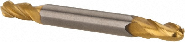 Hertel E6252010 Ball End Mill: 0.1563" Dia, 0.3125" LOC, 4 Flute, Solid Carbide Image