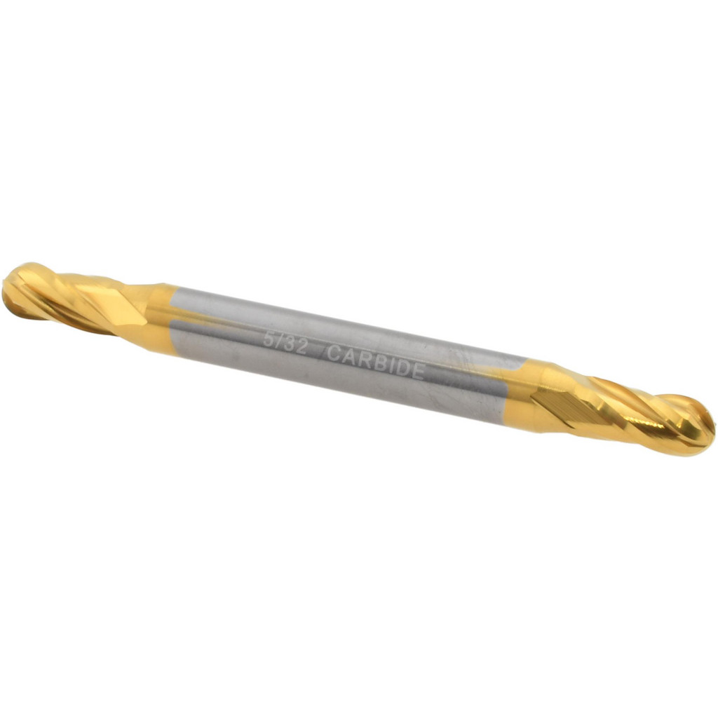Hertel E6252010 Ball End Mill: 0.1563" Dia, 0.3125" LOC, 4 Flute, Solid Carbide Image