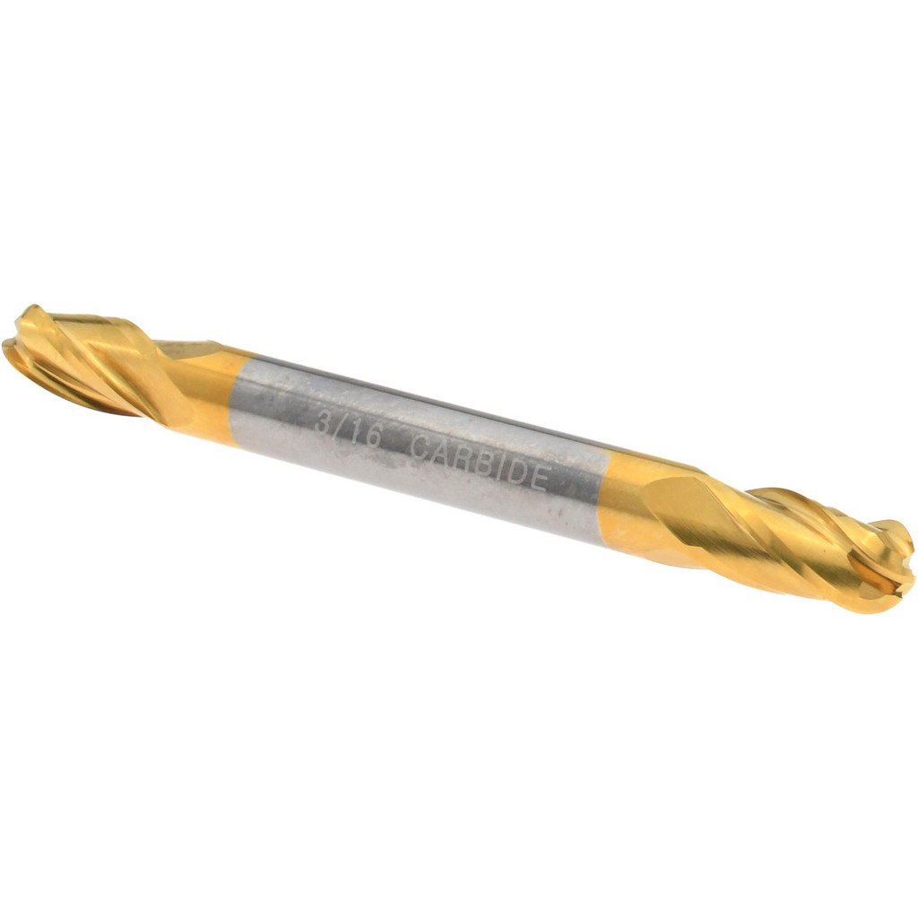 Hertel E6252012 Ball End Mill: 0.1875" Dia, 0.375" LOC, 4 Flute, Solid Carbide Image