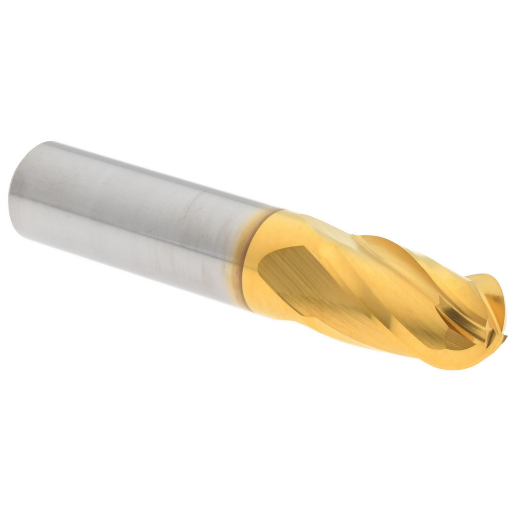 Hertel E699924530 Ball End Mill: 0.375" Dia, 0.625" LOC, 4 Flute, Solid Carbide Image