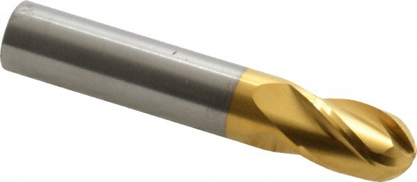 Hertel E699924531 Ball End Mill: 0.4375" Dia, 0.625" LOC, 4 Flute, Solid Carbide Image