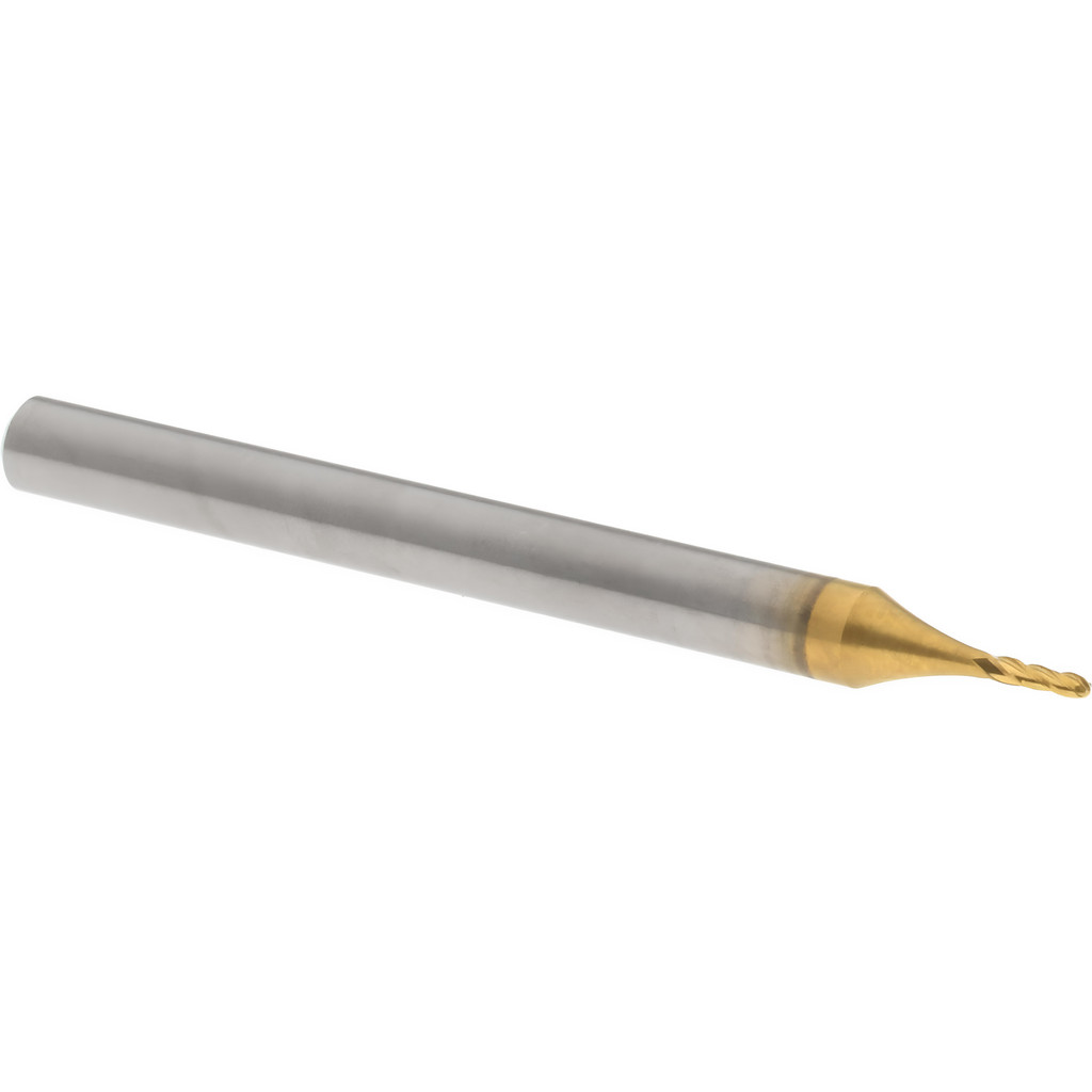 Hertel E699924490 Ball End Mill: 0.0313" Dia, 0.0625" LOC, 4 Flute, Solid Carbide Image