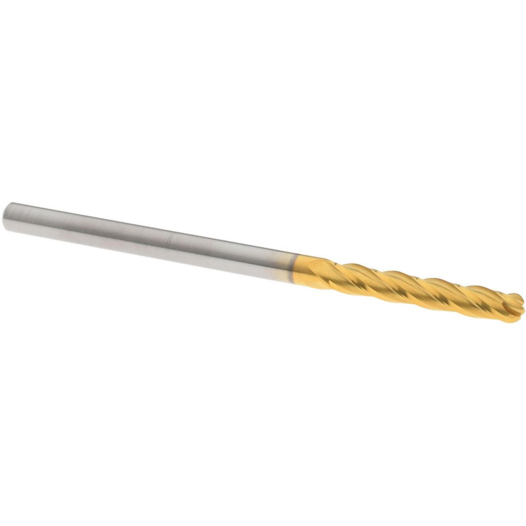 Hertel E6060008 Ball End Mill: 0.125" Dia, 0.75" LOC, 4 Flute, Solid Carbide Image