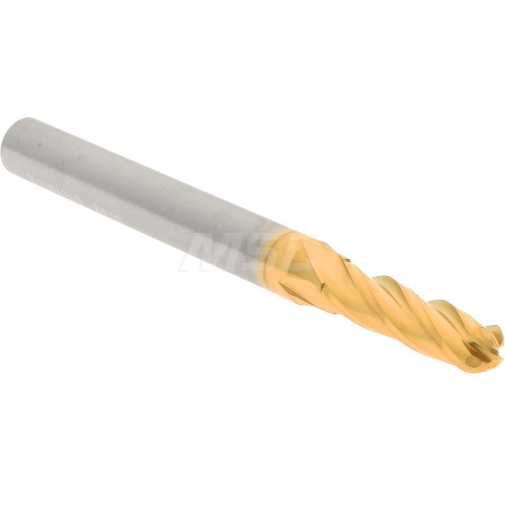 Hertel E6250010 Ball End Mill: 0.1563" Dia, 0.5625" LOC, 4 Flute, Solid Carbide Image