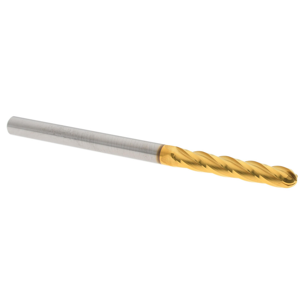 Hertel E6062012 Ball End Mill: 0.1875" Dia, 1.125" LOC, 4 Flute, Solid Carbide Image